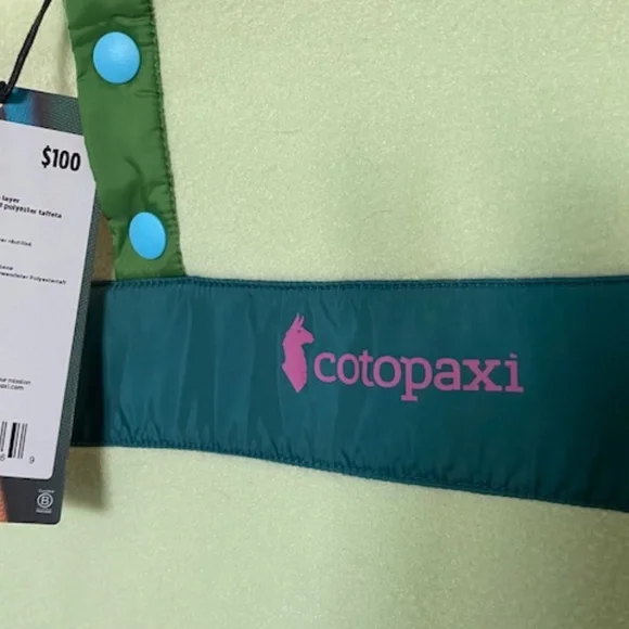 Cotopaxi Teca 1/4 Snap Fleece Pullover sz XS retro colours lightweight - Picture 10 of 16